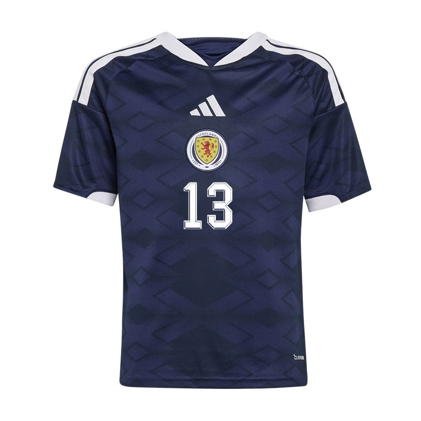 Jack Hendry 13 Youth Scotland National Team 2026 Home Jersey - Navy