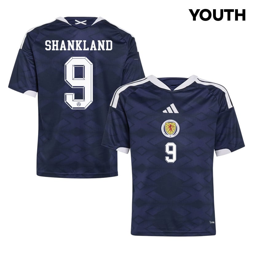 Lawrence Shankland 9 Youth Scotland National Team 2026 Home Jersey - Navy