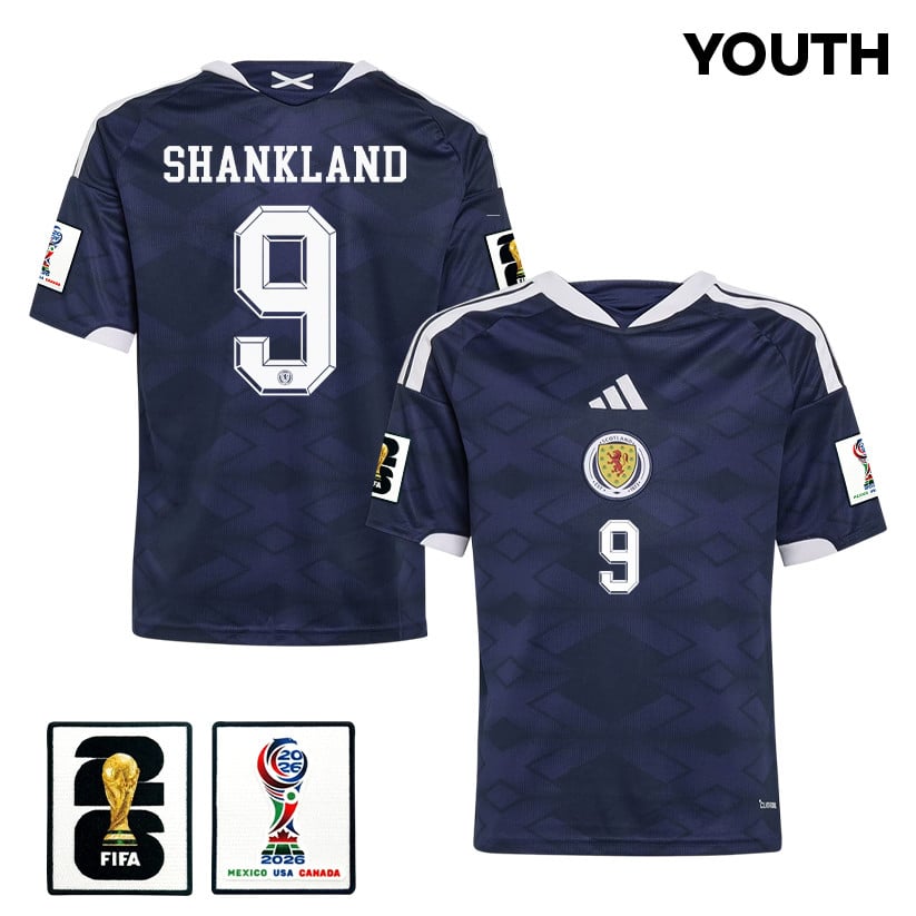 Lawrence Shankland 9 Youth Scotland National Team 2026 Home Jersey - Navy