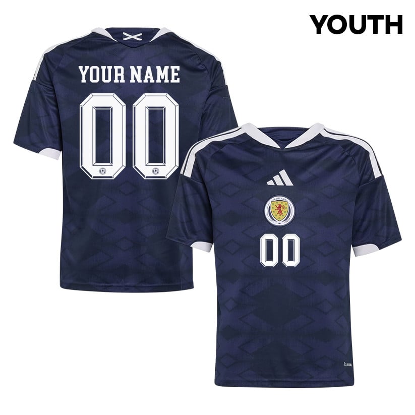 Scotland National Team 2026 Youth Home Jersey - Personalized - Navy