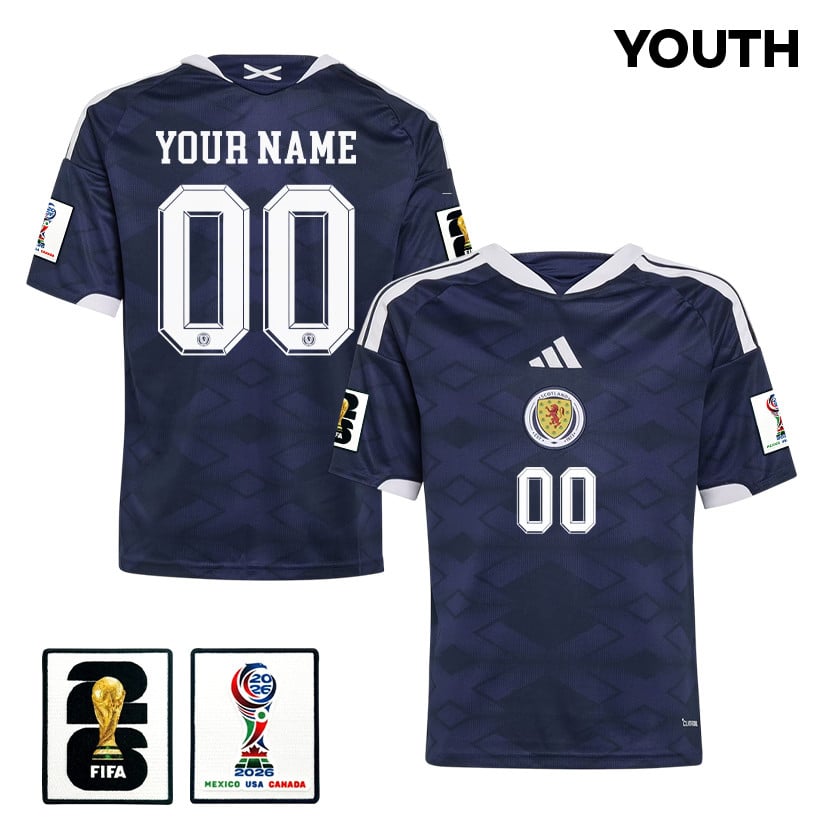 Scotland National Team 2026 Youth Home Jersey - Personalized - Navy