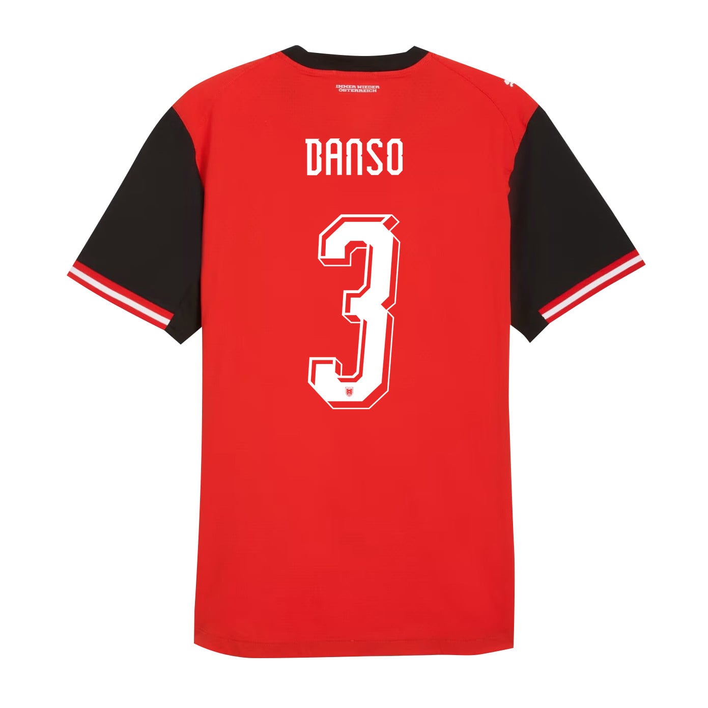 Kevin Danso 3 Youth Austria National Team 2026 Home Jersey - Red
