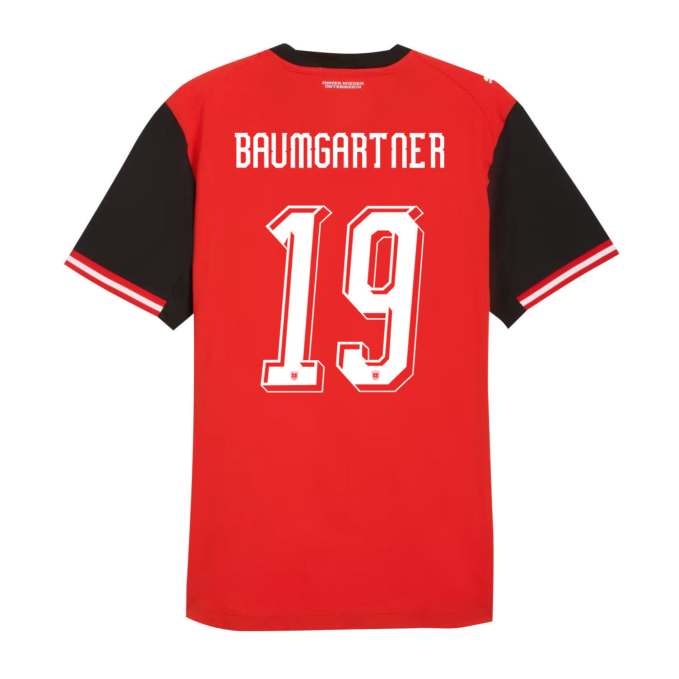 Christoph Baumgartner 19 Youth Austria National Team 2026 Home Jersey - Red