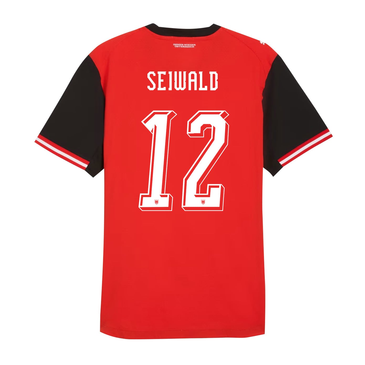 Nicolas Seiwald 12 Youth Austria National Team 2026 Home Jersey - Red