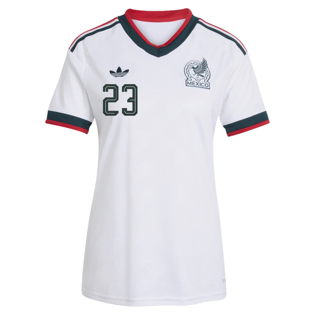 Jesús Gallardo 23 Women's Mexico National Team 2026 Away Jersey - White