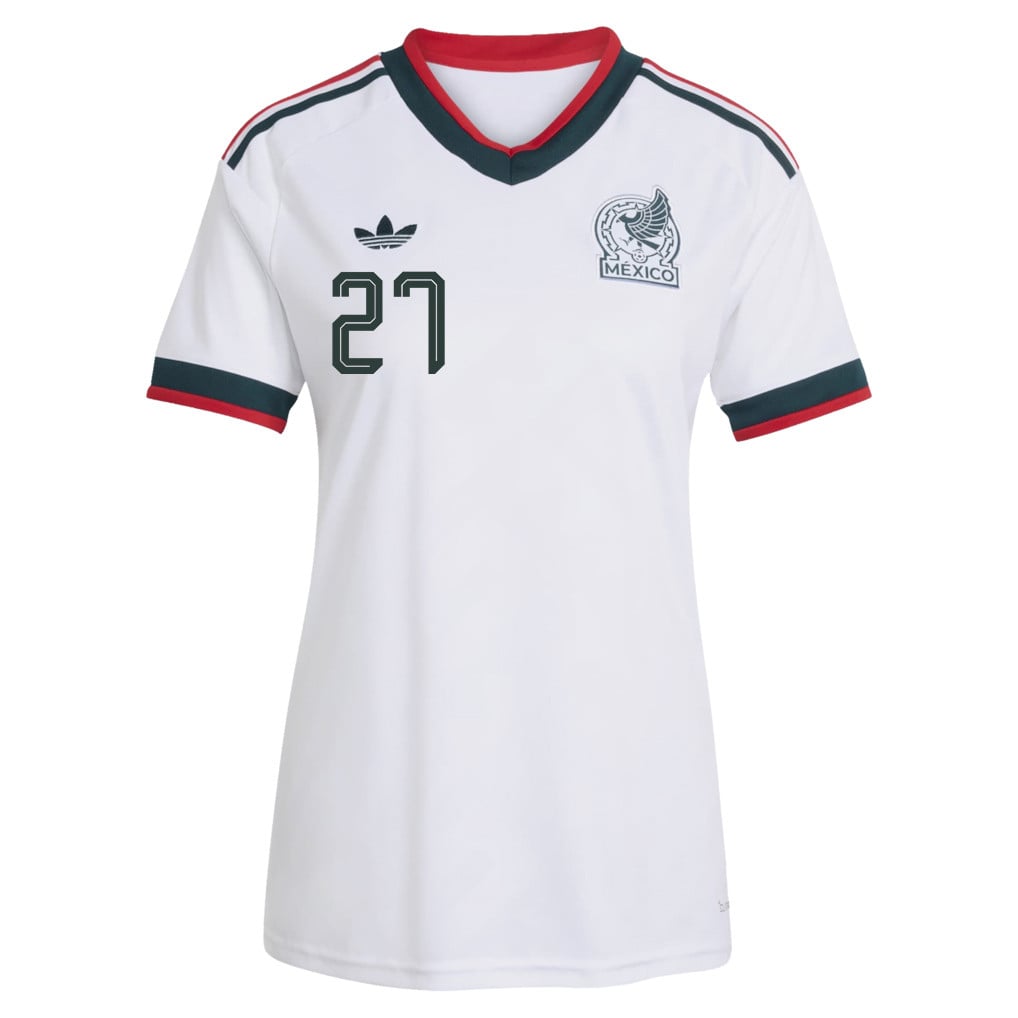 Richard Ledezma 27 Women's Mexico National Team 2026 Away Jersey - White