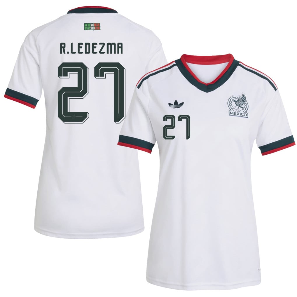 Richard Ledezma 27 Women's Mexico National Team 2026 Away Jersey - White