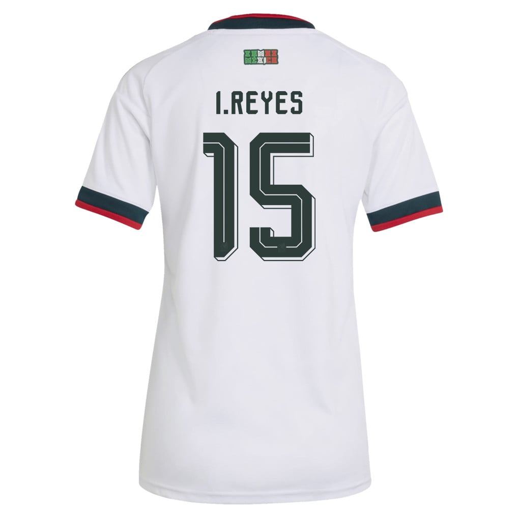Israel Reyes 15 Women's Mexico National Team 2026 Away Jersey - White