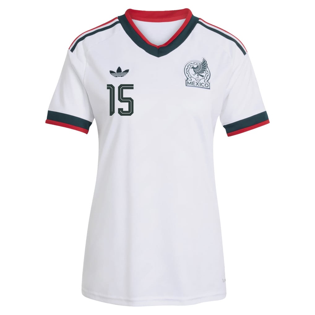 Israel Reyes 15 Women's Mexico National Team 2026 Away Jersey - White