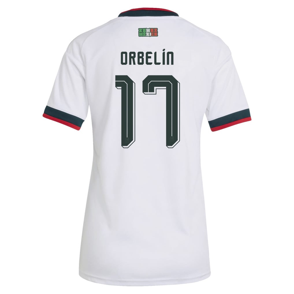 Orbelín Pineda 17 Women's Mexico National Team 2026 Away Jersey - White