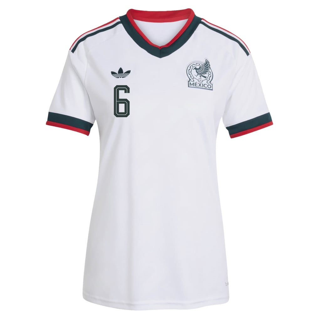 Erik Lira 6 Women's Mexico National Team 2026 Away Jersey - White
