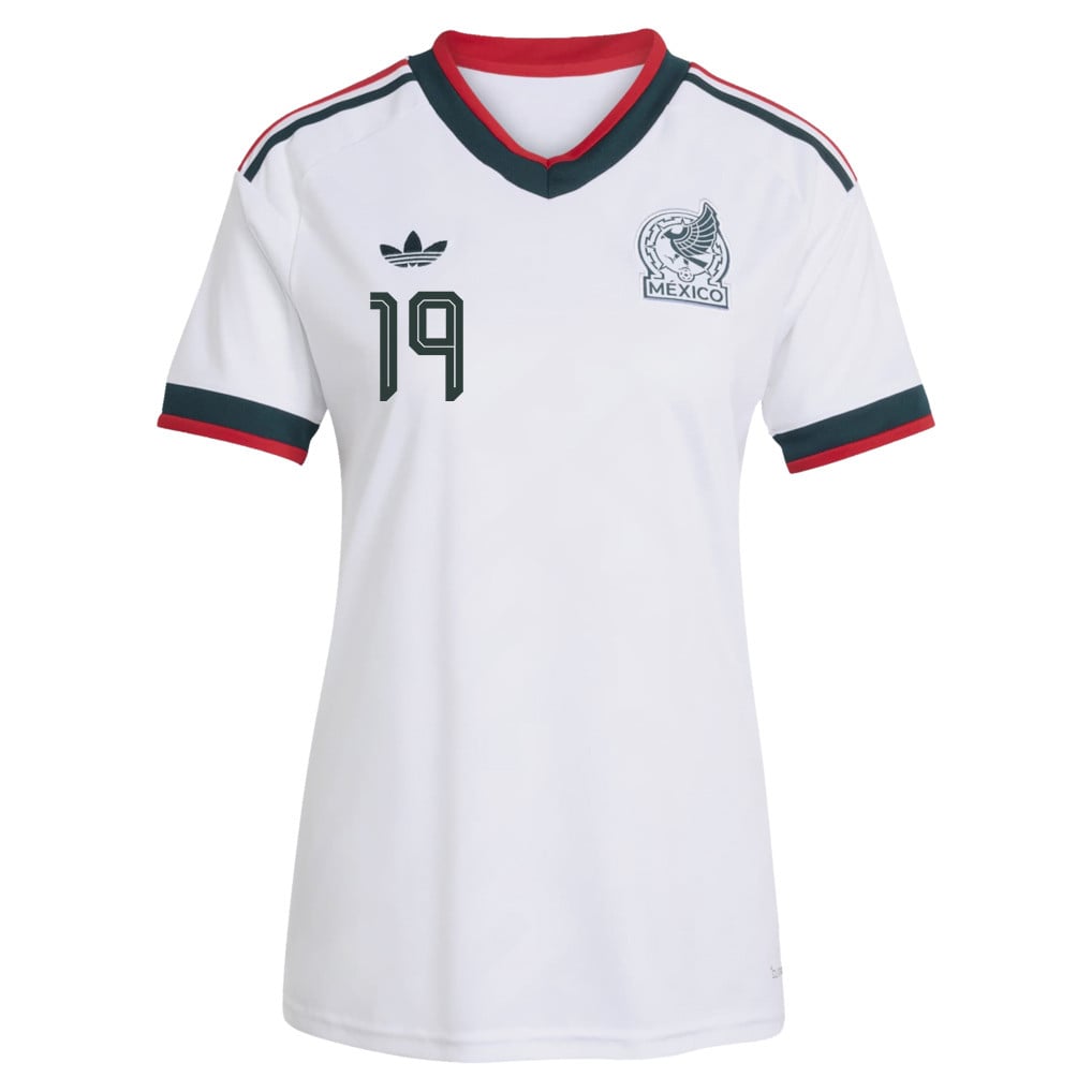 Álvaro Fidalgo 19 Women's Mexico National Team 2026 Away Jersey - White