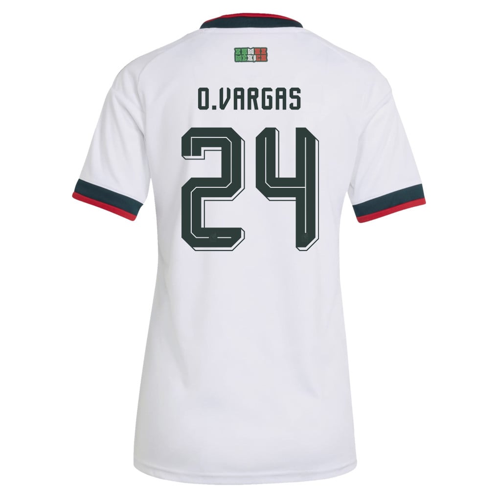 Obed Vargas 24 Women's Mexico National Team 2026 Away Jersey - White