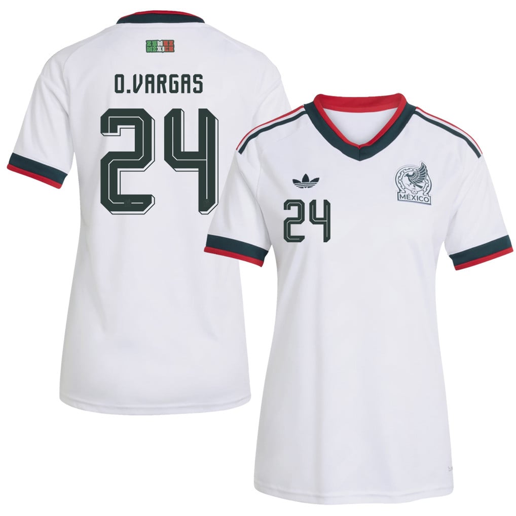 Obed Vargas 24 Women's Mexico National Team 2026 Away Jersey - White