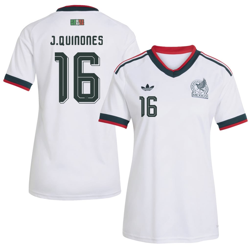 Julián Quiñones 16 Women's Mexico National Team 2026 Away Jersey - White