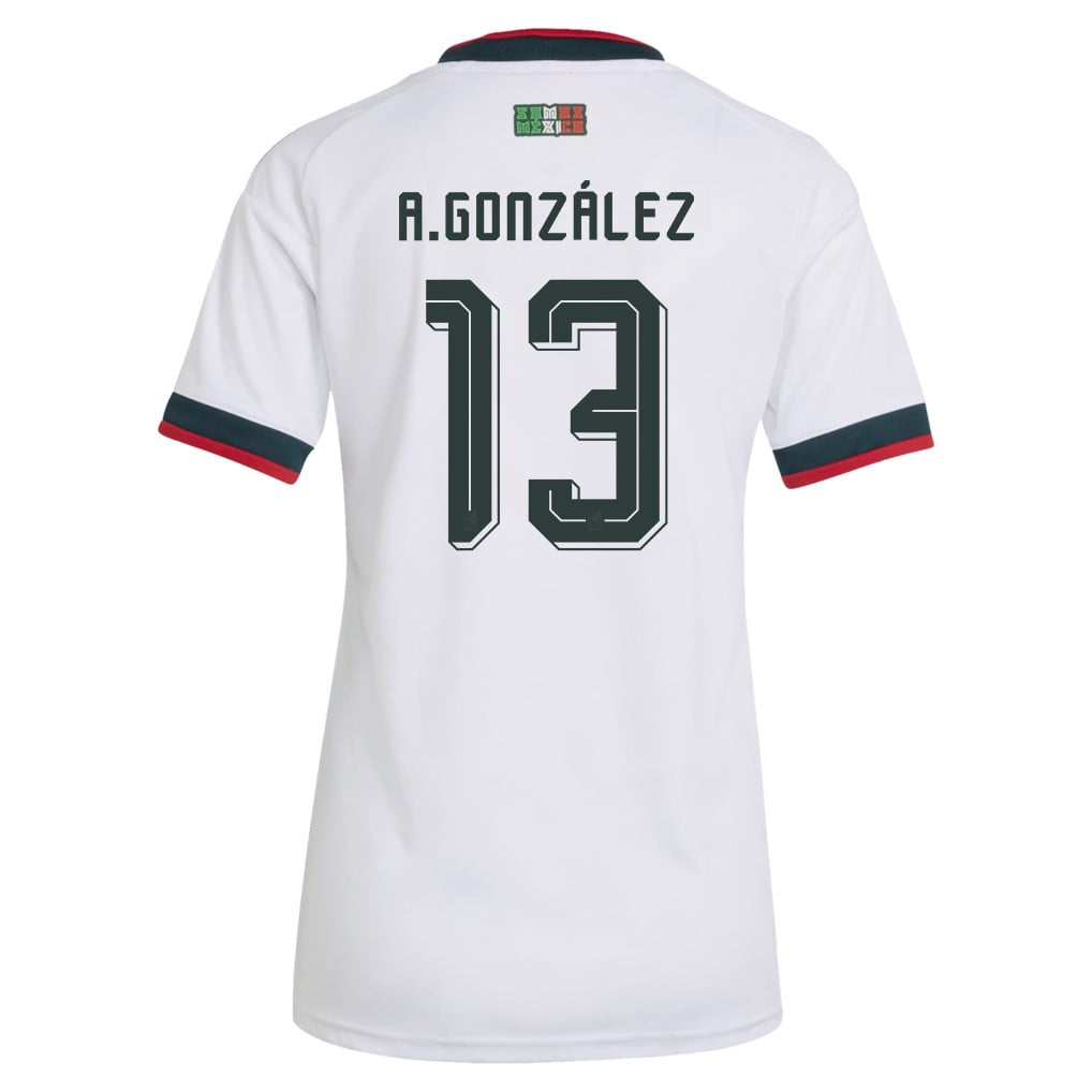 Armando González 13 Women's Mexico National Team 2026 Away Jersey - White