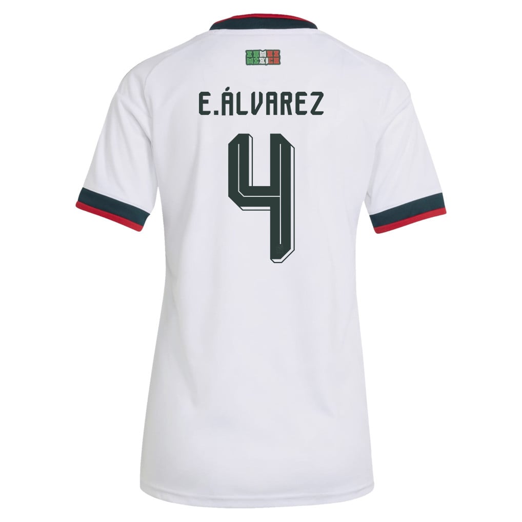 Edson Álvarez 4 Women's Mexico National Team 2026 Away Jersey - White