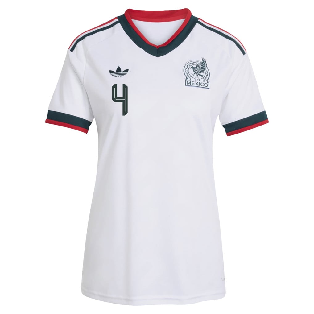 Edson Álvarez 4 Women's Mexico National Team 2026 Away Jersey - White