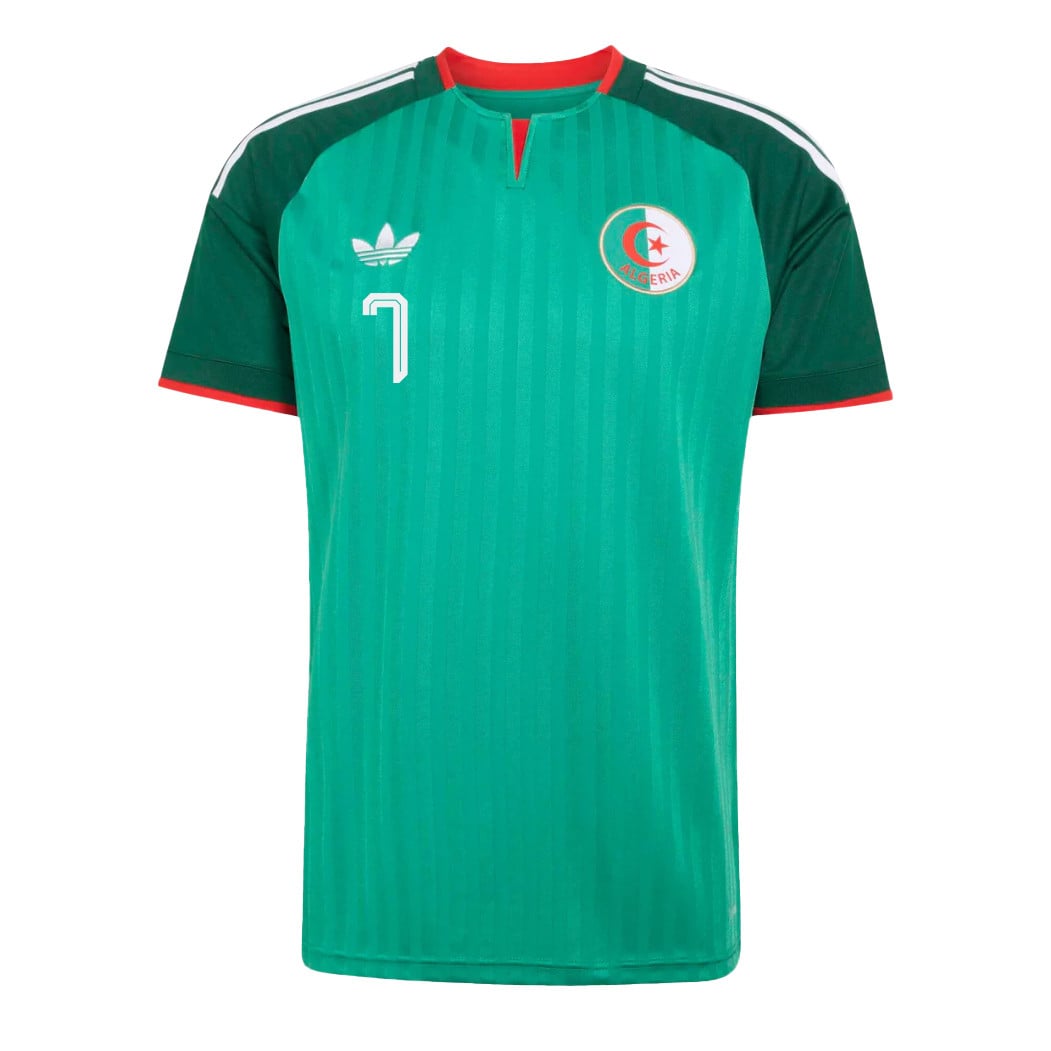Riyad Mahrez 7 Algeria National Team 2026 Away Jersey - Green, Men
