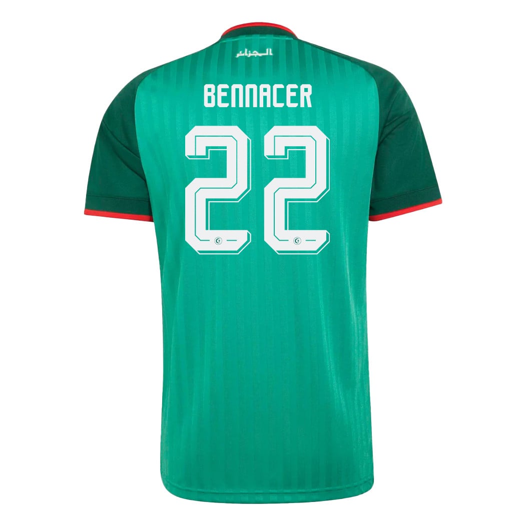 Ismaël Bennacer 22 Algeria National Team 2026 Away Jersey - Green, Men