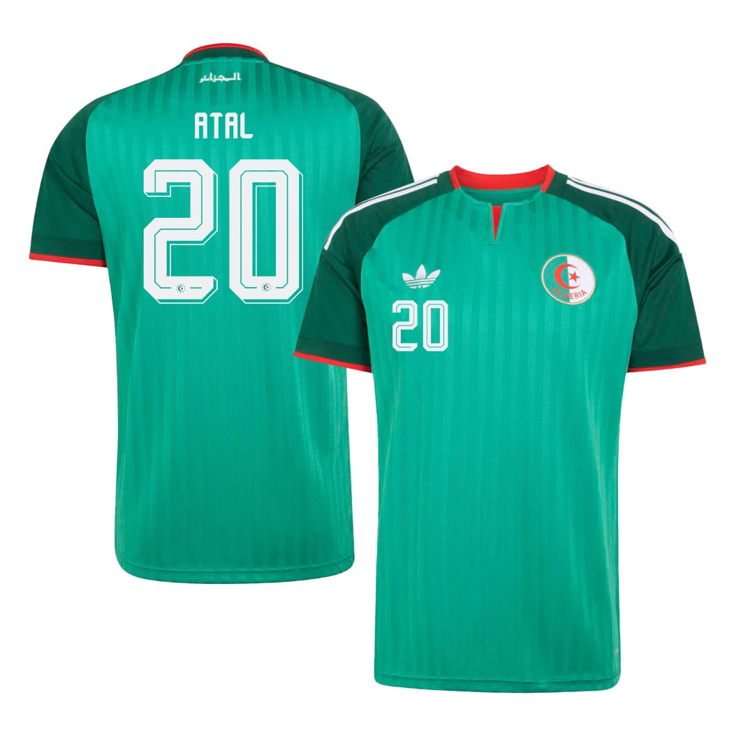 Youcef Atal 20 Algeria National Team 2026 Away Jersey - Green, Men