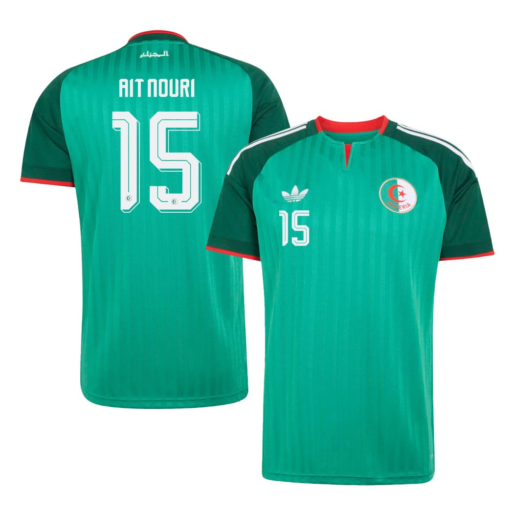 Rayan Ait Nouri 15 Algeria National Team 2026 Away Jersey - Green, Men