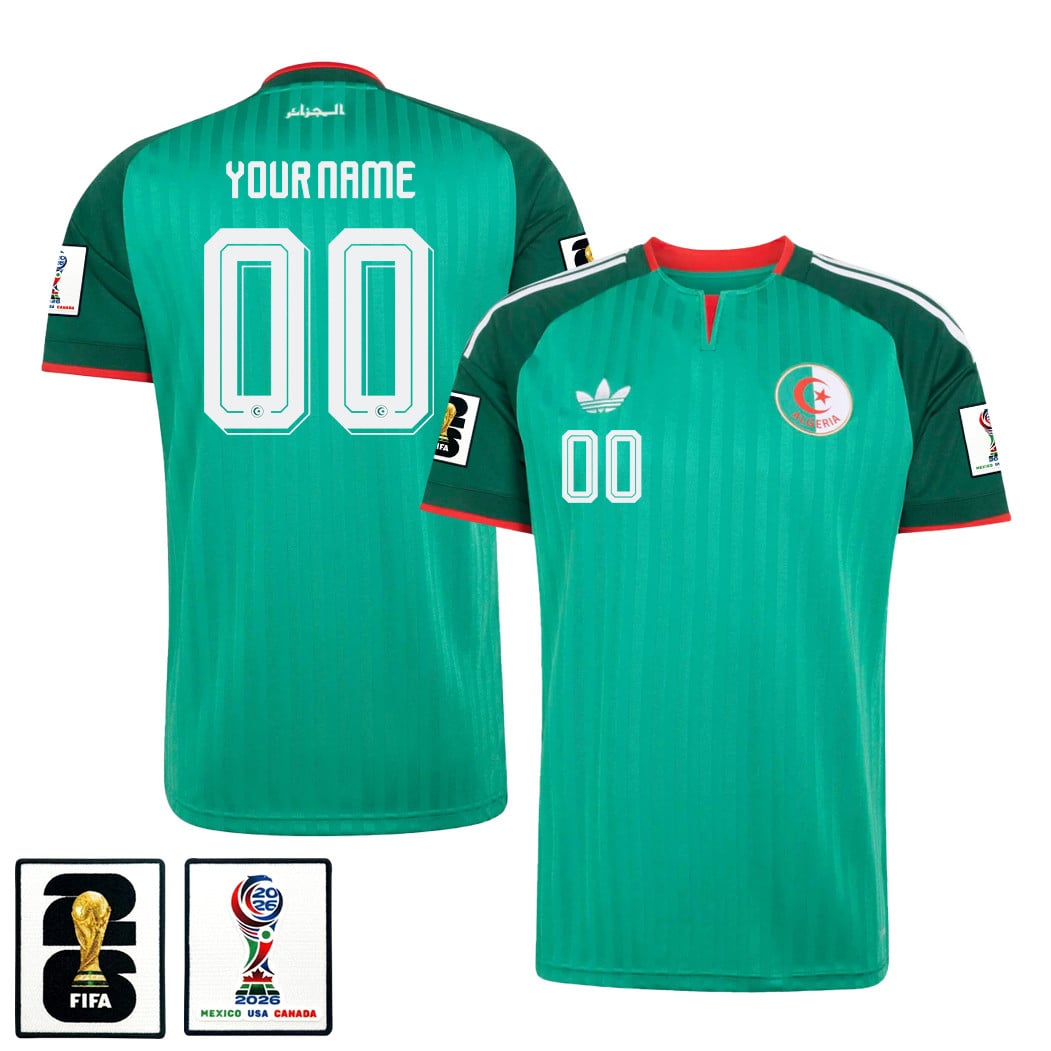 Algeria National Team 2026 Personalized Away Jersey - Green, Men