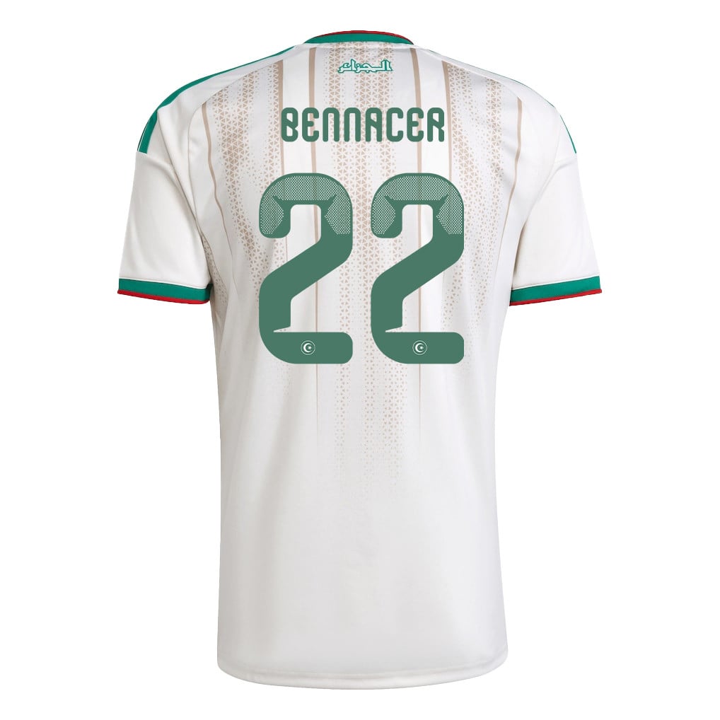 Ismaël Bennacer 22 Algeria National Team 2026 Home Jersey - White, Men