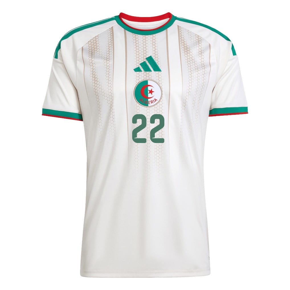 Ismaël Bennacer 22 Algeria National Team 2026 Home Jersey - White, Men