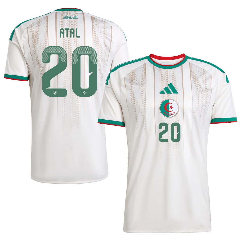 Youcef Atal 20 Algeria National Team 2026 Home Jersey - White, Men