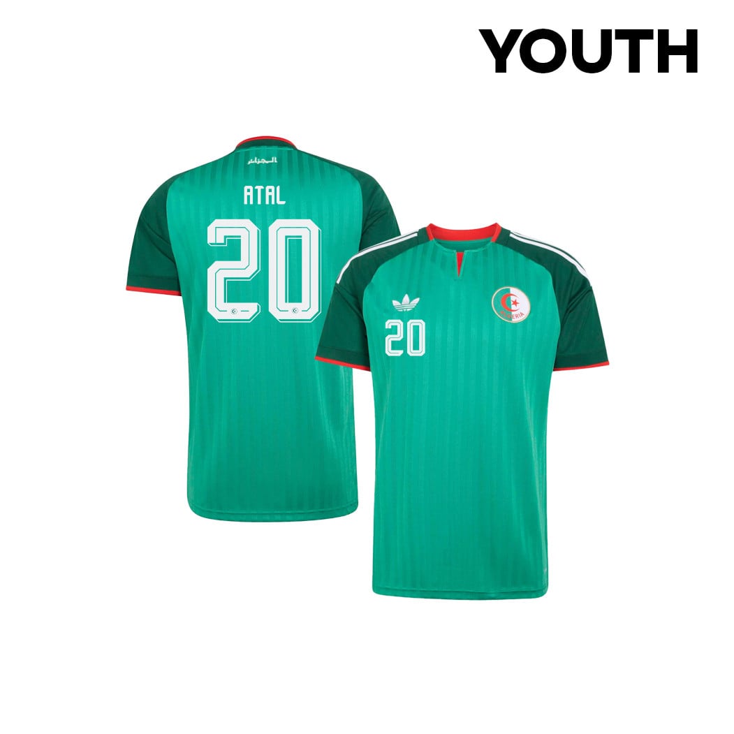 Youcef Atal 20 Youth Algeria National Team 2026 Away Jersey - Green
