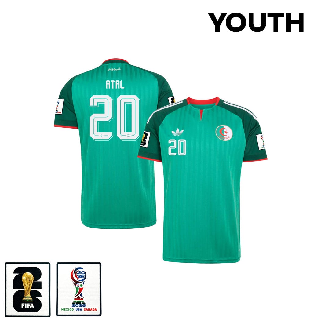 Youcef Atal 20 Youth Algeria National Team 2026 Away Jersey - Green