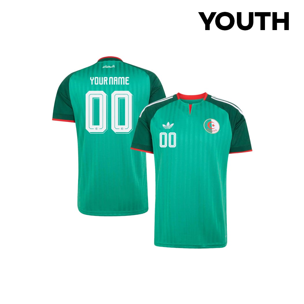 Algeria National Team 2026 Youth Personalized Away Jersey - Green