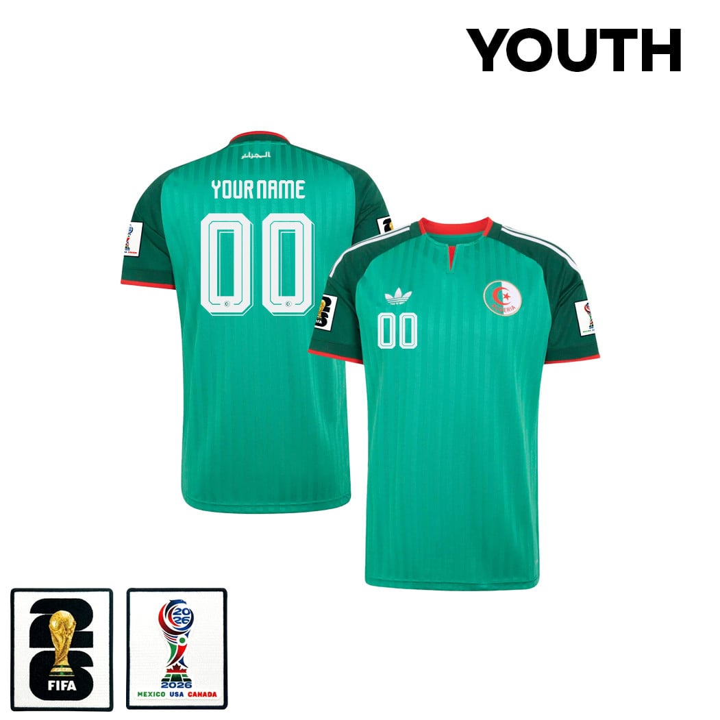 Algeria National Team 2026 Youth Personalized Away Jersey - Green