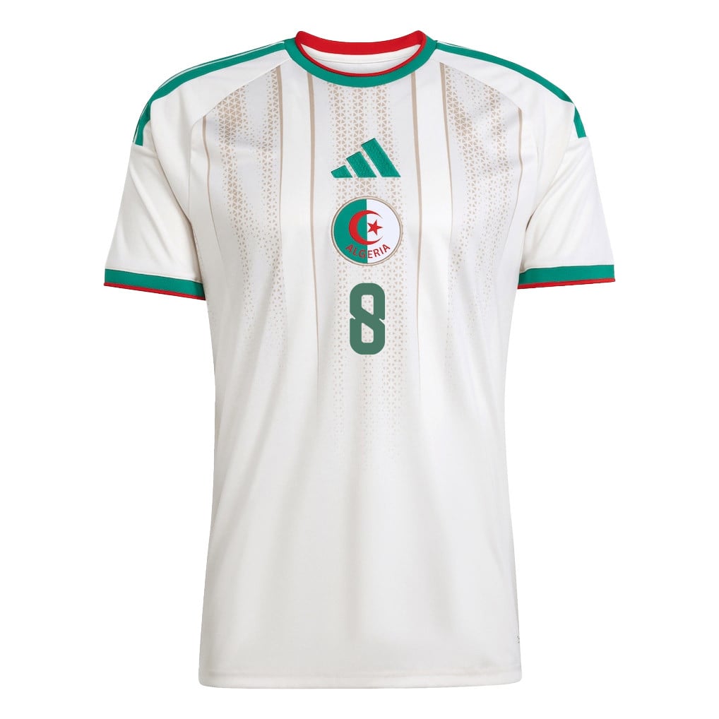 Houssem Aouar 8 Youth Algeria National Team 2026 Home Jersey - White