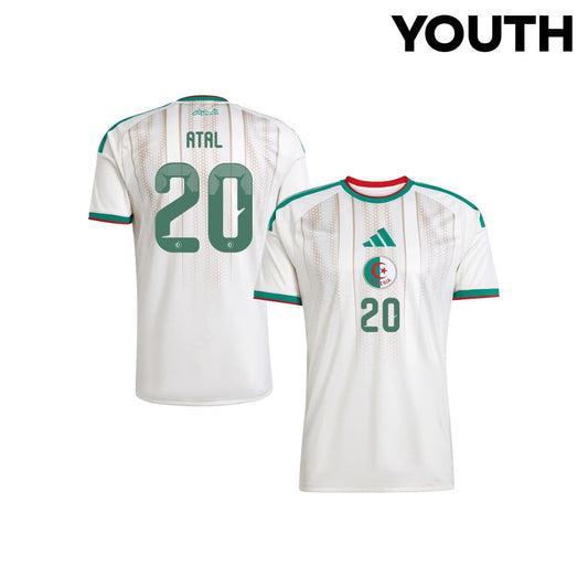 Youcef Atal 20 Youth Algeria National Team 2026 Home Jersey - White