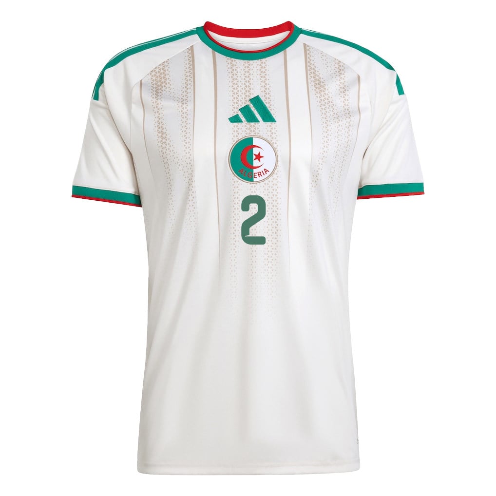 Aïssa Mandi 2 Youth Algeria National Team 2026 Home Jersey - White