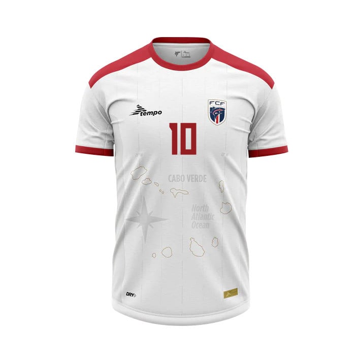 Jamiro Monteiro 10 Cape Verde National Team 2026 Away Jersey - White, Men