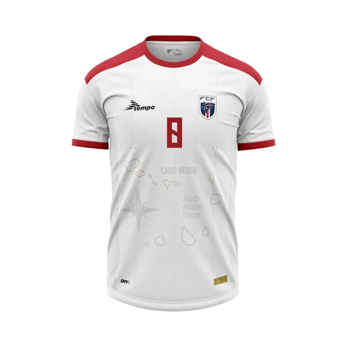 Joao Paulo 8 Cape Verde National Team 2026 Away Jersey - White, Men