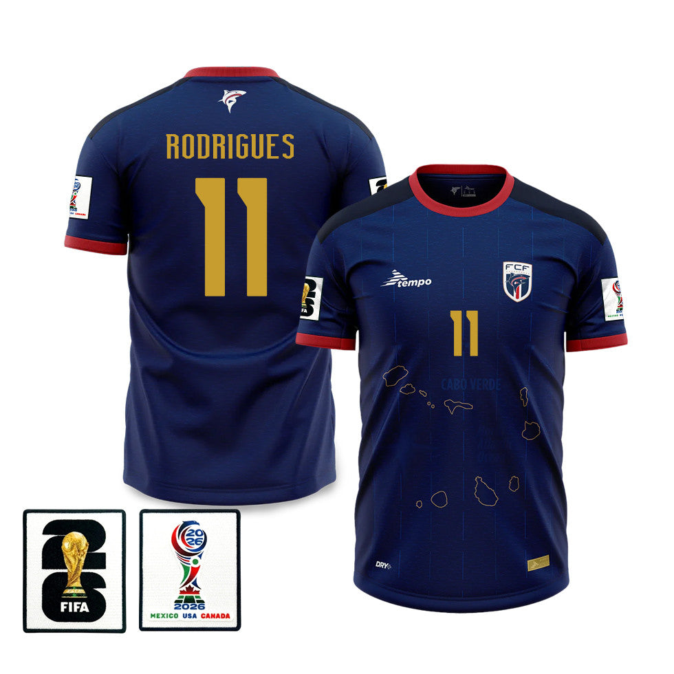 Garry Rodrigues 11 Cape Verde National Team 2026 Home Jersey - Blue, Men