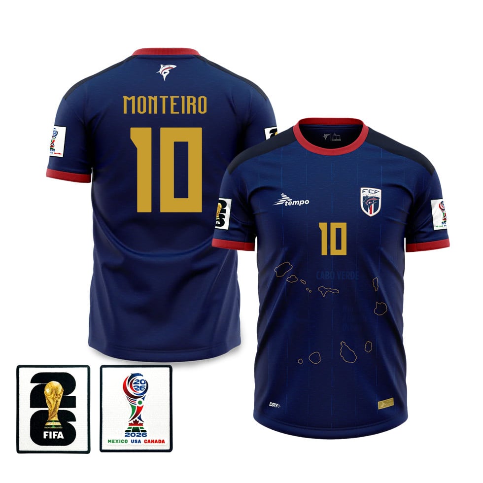 Jamiro Monteiro 10 Cape Verde National Team 2026 Home Jersey - Blue, Men