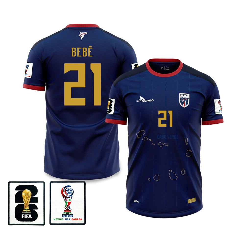 Bebé 21 Cape Verde National Team 2026 Home Jersey - Blue, Men