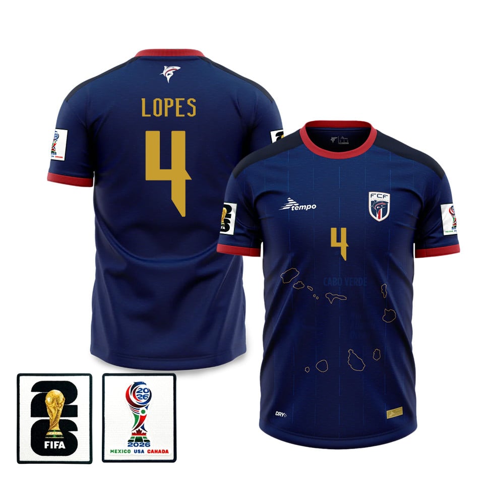 Roberto Lopes 4 Cape Verde National Team 2026 Home Jersey - Blue, Men