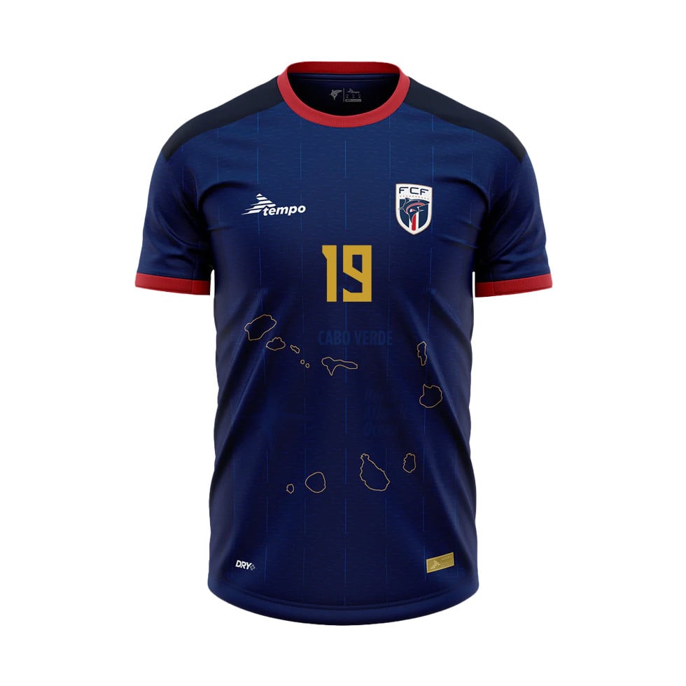 Helio Varela 19 Cape Verde National Team 2026 Home Jersey - Blue, Men