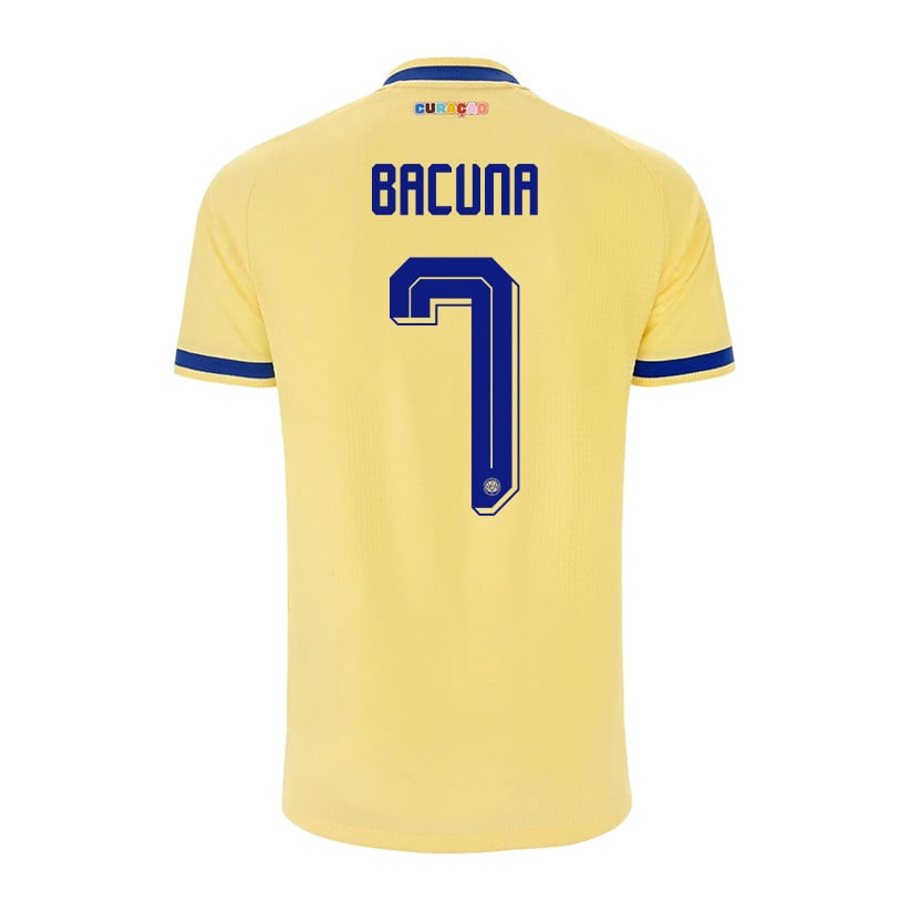Juninho Bacuna 7 Curaçao National Team 2026 Away Jersey - Yellow, Men