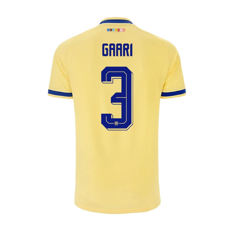 Juriën Gaari 3 Youth Curaçao National Team 2026 Away Jersey - Yellow