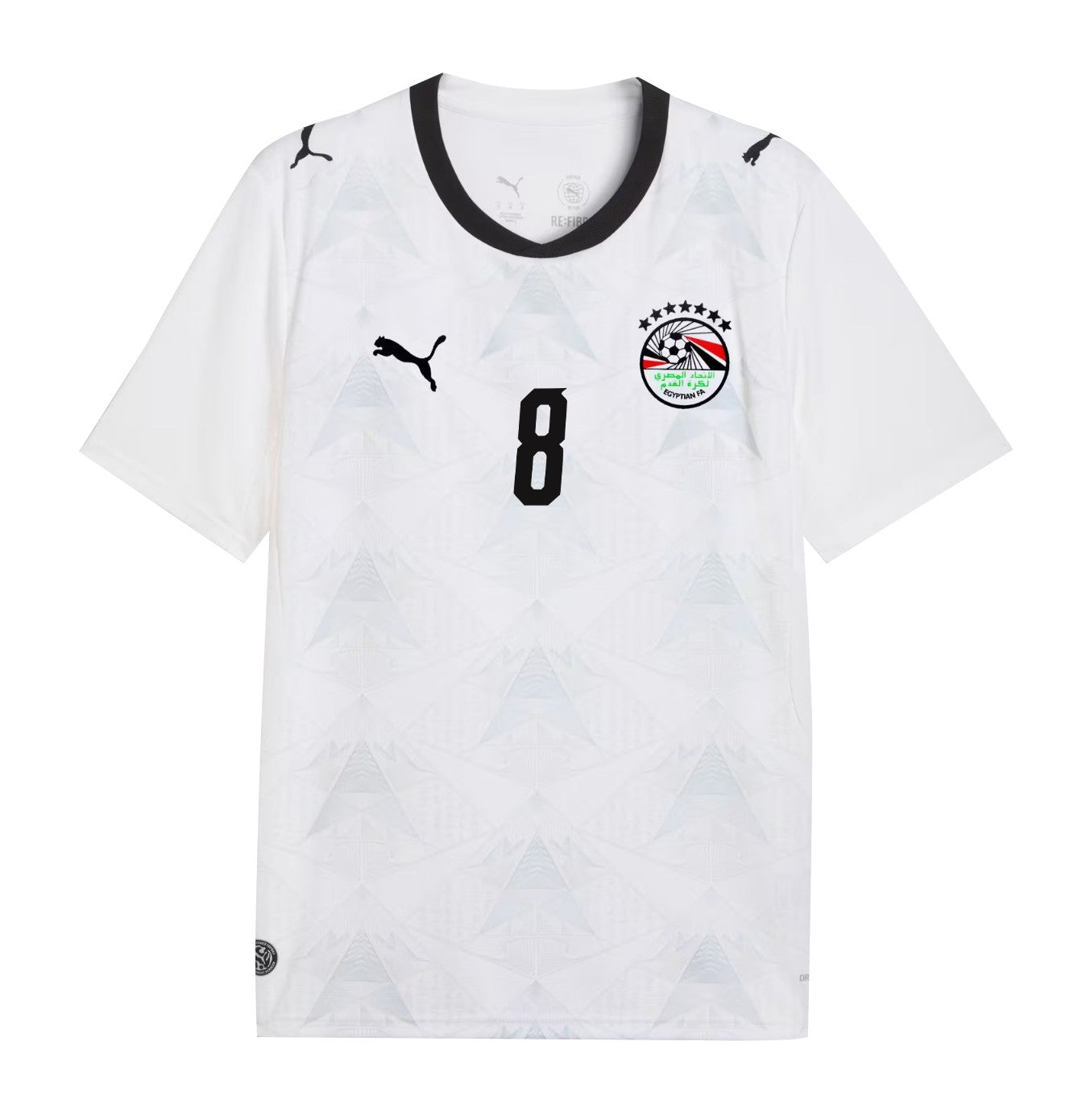 Emam Ashour 8 Egypt National Team 2026 Away Jersey - White, Men