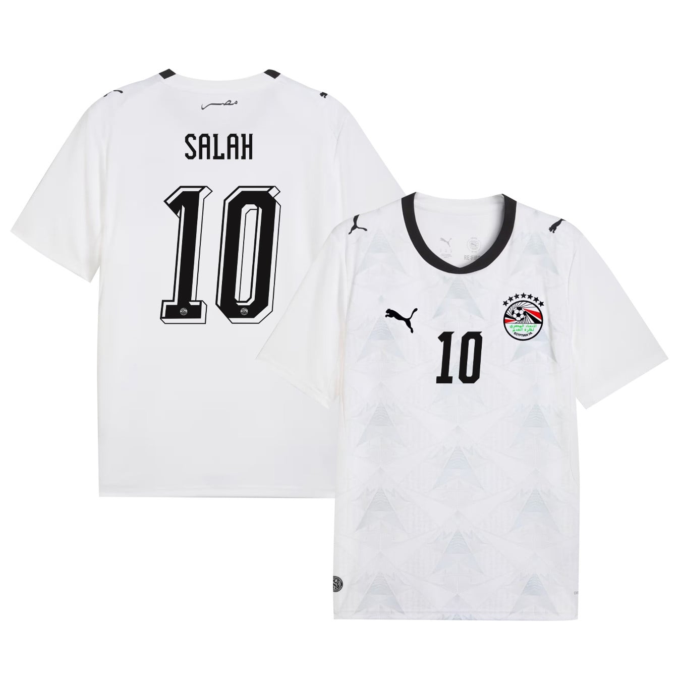 Mohamed Salah 10 Egypt National Team 2026 Away Jersey - White, Men