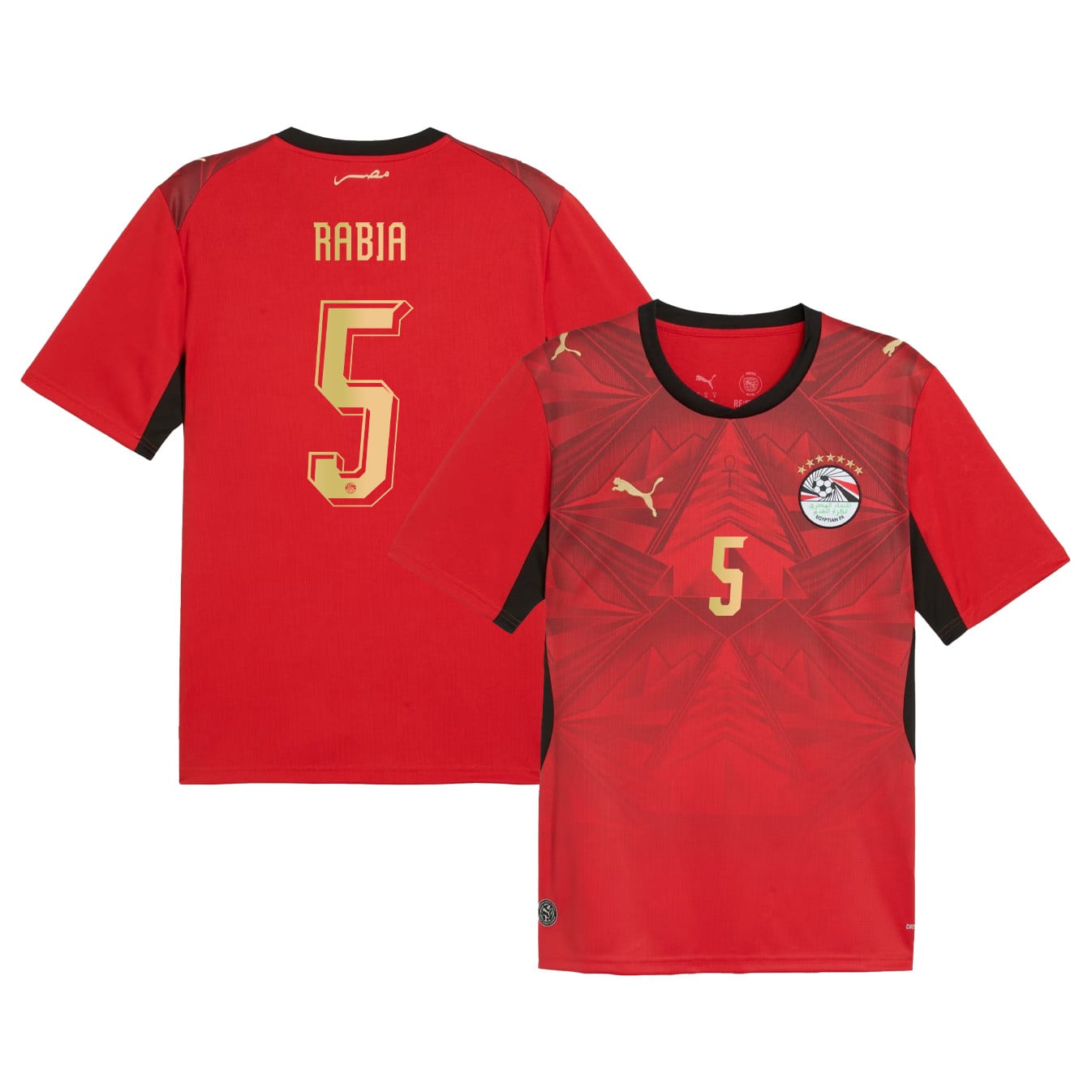 Rami Rabia 5 Egypt National Team 2026 Home Jersey - Red, Men