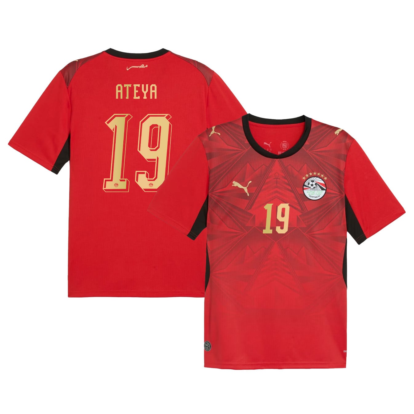 Marwan Ateya 19 Egypt National Team 2026 Home Jersey - Red, Men